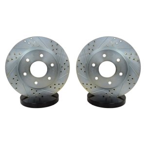 Nissan Armada Brake Rotors (2) - Front - Baer Brakes - Claw Performance - Zinc-Plated - `04-`05